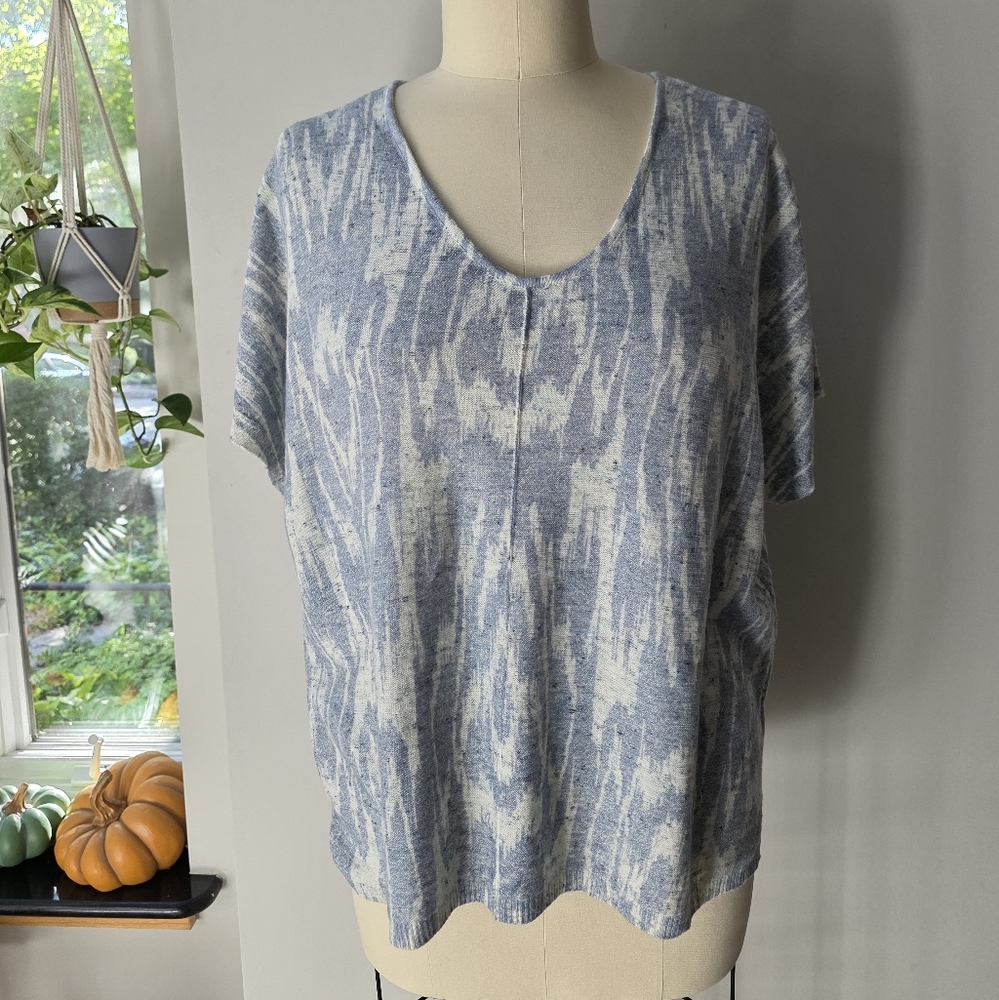 J. Jill Ikat Sweater Top